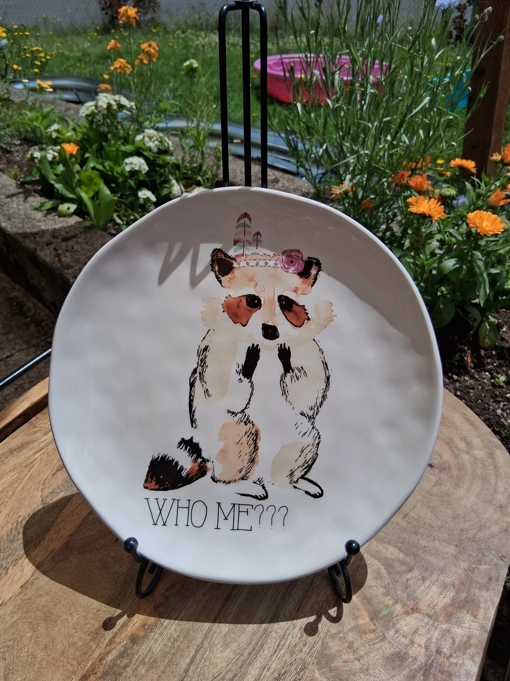Pier 1 Cream Animal Salad Plates - Set of 4